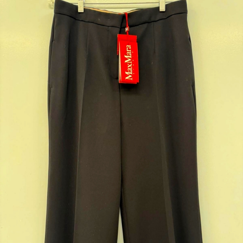 MaxMara studio cropped viscose trousers